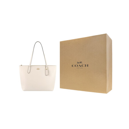 蔻驰（COACH）Zip Top 30 皮革 托特包Tote...