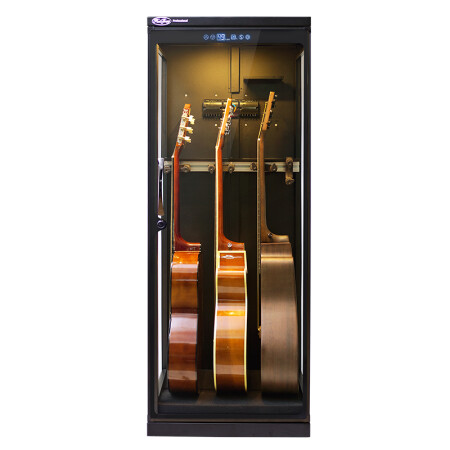 惠通huitonghq368三面玻璃吉他乐器防潮箱贝斯民谣小提琴干燥箱展示柜