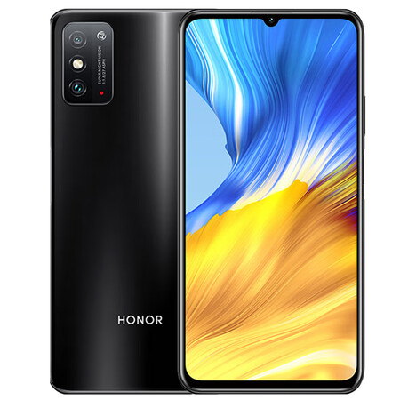 荣耀x10max5g全网通手机712大屏幕麒麟8205g芯片双卡双待侧边探速黑99