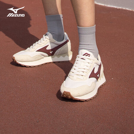 美津浓（MIZUNO）女子经典复古鞋  层次拼接 休闲运动鞋...