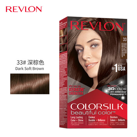 露华浓（Revlon）丽然3D染发剂 女士染发膏无刺激不伤发...