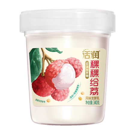 新希望塑杯活润稞稞给荔零添加蔗糖风味发酵乳340g