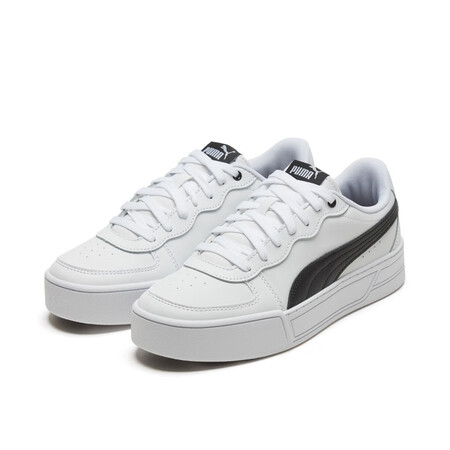 彪马（PUMA）女百搭网球风增高厚底板鞋小白鞋SKYE374...