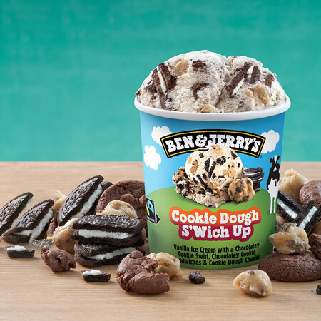 BEN & JERRY'S冰淇淋 大块曲奇香草巧克...