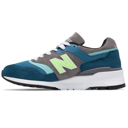 全球購新百倫new balance 997 系列經典時尚男式跑步鞋 美國產藍綠款