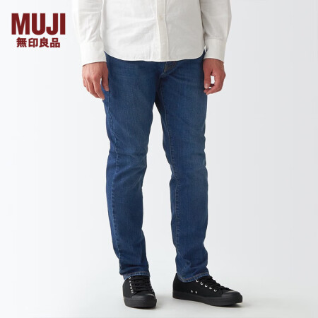 无印良品 MUJI 男式 弹力 牛仔 修身裤 AEA16A2...