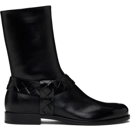 宝缇嘉（BOTTEGA VENETA） 男士黑色ACHILL...