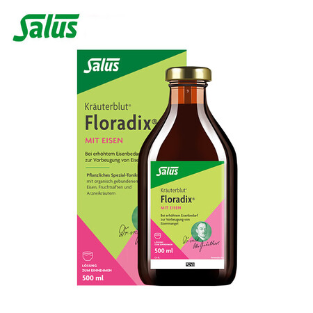 SALUS红铁口服液500ml/瓶补充C 补铁补血500ml...