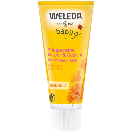 维蕾德（WELEDA）金盏花面霜润肤膏儿童婴儿宝宝面霜身体润...