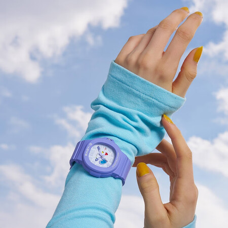 卡西欧（CASIO）手表BABY-G霓虹渐变海洋之心学生运动...