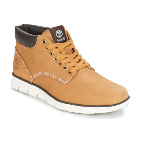 添柏岚（Timberland）高帮牛皮橡胶底复古跑鞋男防水防...