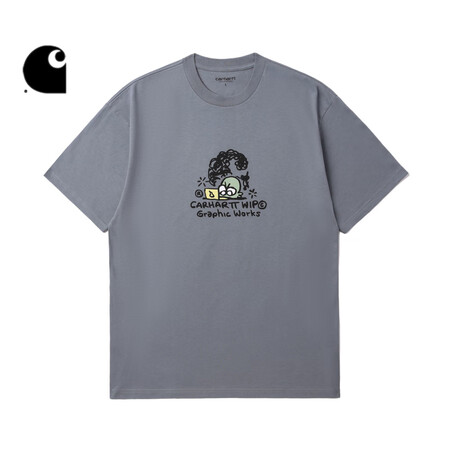 carhartt 短袖T恤男装早春卡通风设计工作室图案印花I...