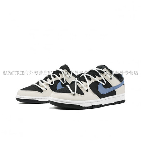 耐克（NIKE）定制球鞋DunkLow幽夜信使暗夜蓝米蓝黑F...