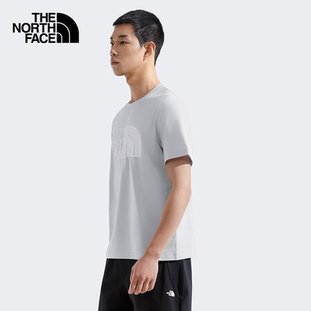 北面（The North Face）男速干衣印花LOGO短袖...