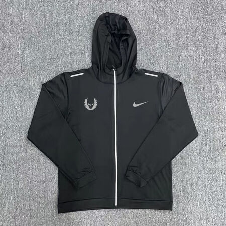 耐克（NIKE）秋冬体育生田径训练加绒高弹反光跑步速干连帽长...