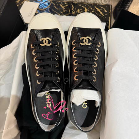 香奈儿（Chanel）CHANEL25新款黑白拼接双c lo...
