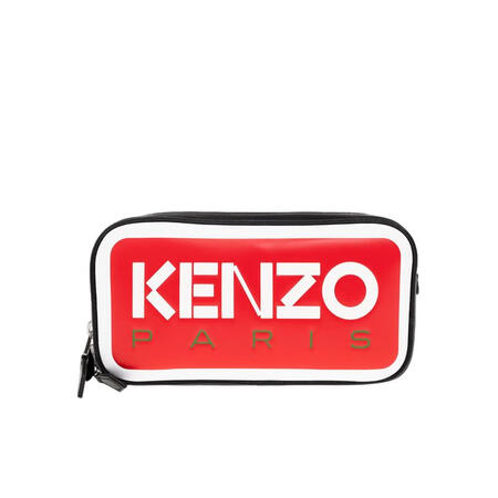 高田贤三（KENZO）双拉链防丢男士多功能单肩斜挎包防水手提...