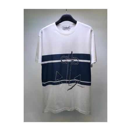 菲拉格慕（Salvatore Ferragamo）男款白色短...