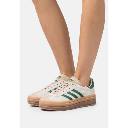 阿迪达斯 （adidas）女士复古板鞋奶油白拼接低帮休闲运动...