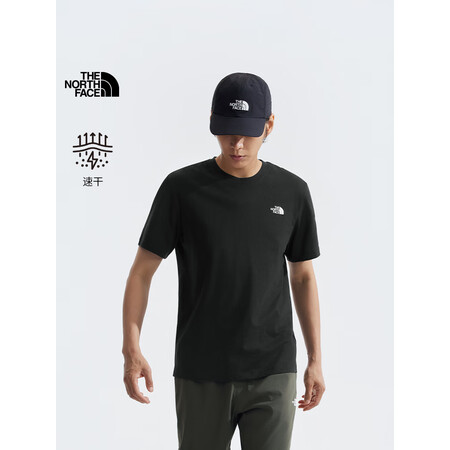 北面TheNorthFace速干衣短袖男女25春夏新款户外圆...