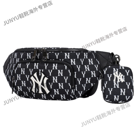 MLB胸包男女2023NY老花满标休闲斜挎腰包3AHSM01...