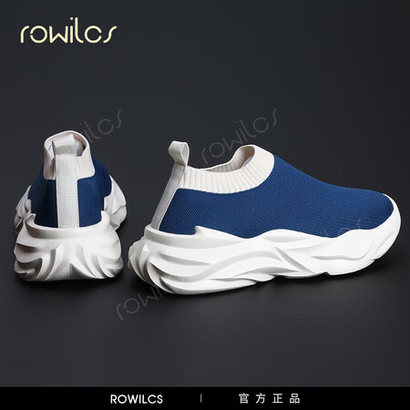 rowilos品牌飞织网布透气厚底增高网面鞋时尚潮流百搭轻质...