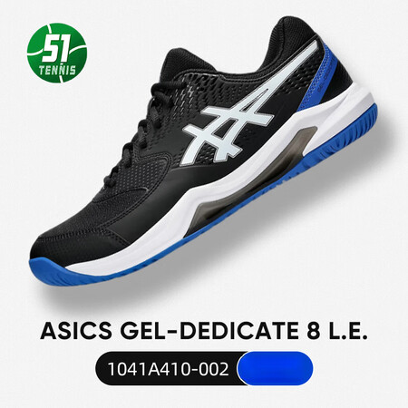 亚瑟士（asics）亚瑟士网球鞋男女德约科维奇R9缓震运动篮球鞋澳网SPEED 【宽楦】DEDICATE 8黑/天蓝 46.5【图片 价格 ...