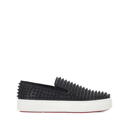 路铂廷（Christian Louboutin）男鞋小牛皮休...