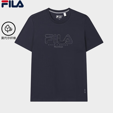 斐乐（FILA）男子针织短袖衫2025秋新款时尚休闲LOGO...