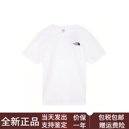 北面（The North Face）SS23纯色圆领运动印花...