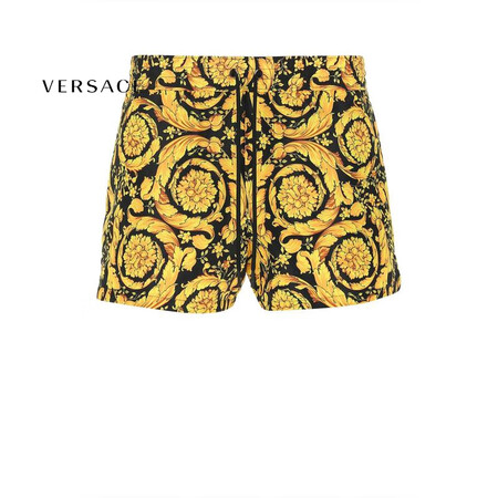 范思哲（VERSACE） 奢侈品 男士 印花工艺聚酯游泳短裤...