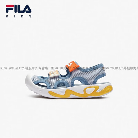 斐乐（FILA）凉鞋2025夏季新款男女小童魔术贴艺术家运动...