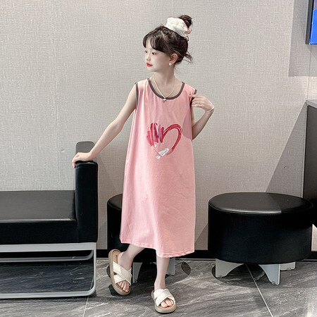 MOKITOUL睡衣儿童夏天睡裙2025新款女童睡衣裙大童女...