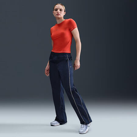 耐克（NIKE）风阻运动裤女款复古防水透气高腰宽松训练跑步裤...