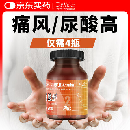 Dr.Velor日本进口降消尿酸鹅肌肽木犀草素 高尿酸调理代...