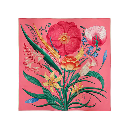 爱马仕（HERMES）女士围巾永生花束Carré 90方巾真...