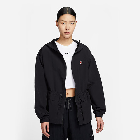 耐克（NIKE）外套女情人节爱心刺绣拒水梭织连帽夹克防晒衣H...