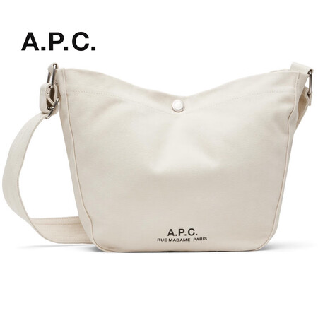 A.P.C. 奢侈品 女士 米色 JOURNAL 斜挎包肩包...