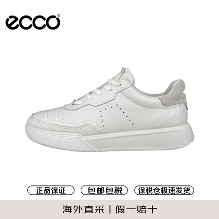 爱步（ECCO）女士休闲板鞋新款流行球鞋平底板鞋 27281...