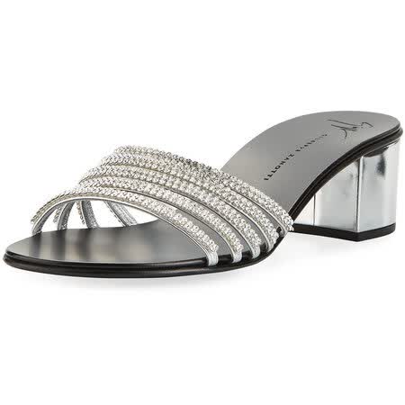 朱塞佩·萨诺第 giuseppe zanotti gz奢侈品女装 40mm 水晶装饰凉拖