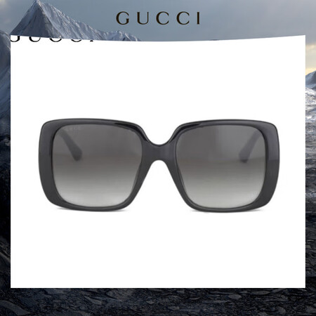 古驰（GUCCI）墨镜大框遮脸太阳眼镜方框品眼镜GG0632...