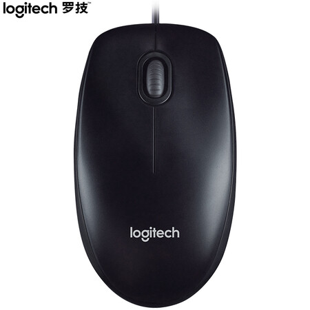 
                                        
                                                            罗技（Logitech）M90 鼠标 有线鼠标 办公鼠标 对称鼠标 即插即用 黑色 自营                