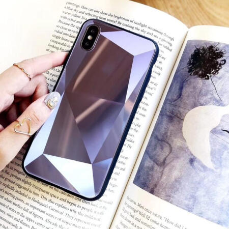 hoolfine苹果iphonexsmax手机壳3d菱形镜面创意xr/7/8plus/6s玻璃手机