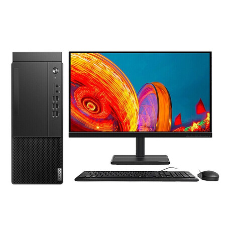 联想启天m43h 商用办公台式电脑 i5-10400/4g/1t机械硬盘/集显/win10