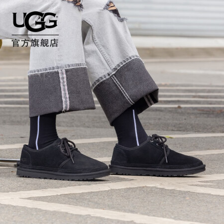 UGG 2022冬季新款男士经典靴低帮休闲系带时尚商务便鞋 ...