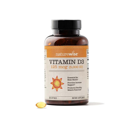 naturewise 阳光瓶5000IU活性25维生素vd3...