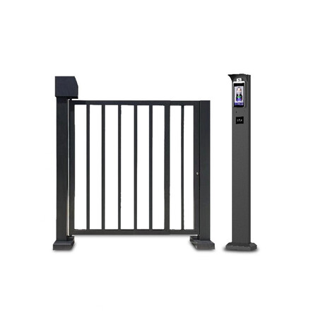 铁栅栏门自动门 电动遇阻防夹栅栏门 可定制门禁系统智慧小区人脸识别