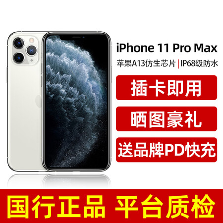 iphone 苹果 11 promax 双卡双待国行全网通 学生备用机二手手机 银色