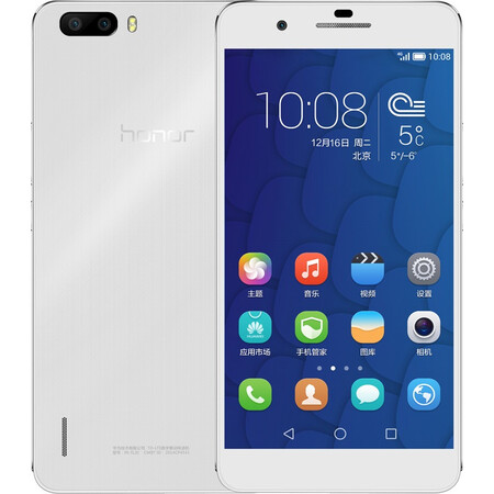 【北京移动购机赠费】荣耀 6 Plus (PE-TL20) 3GB+16GB内存版 白色 移动4G手机 双卡双待双通