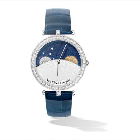 【二手99新】梵克雅宝(vca)诗意复杂功能腕表系列vcarn25800腕表 日月